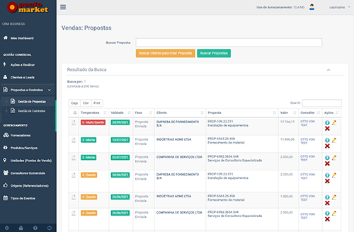 Gestão de Propostas.